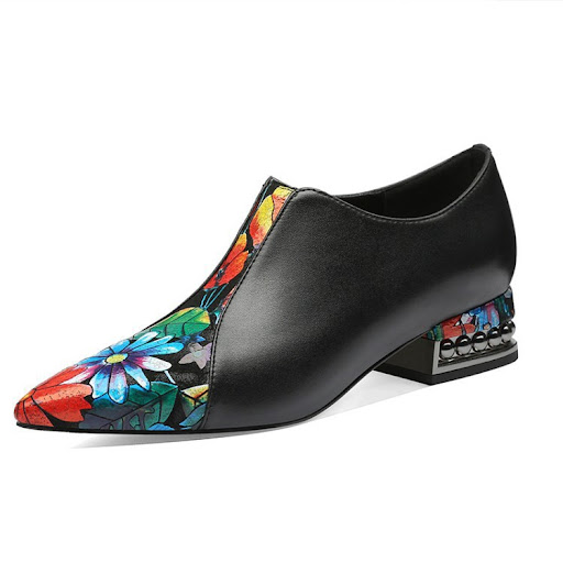 Title 5, All-match embroidered decoration trend low shoe...