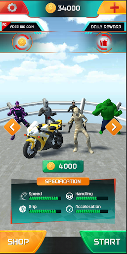 Screenshot Superhero Flip Bike: Jump Over