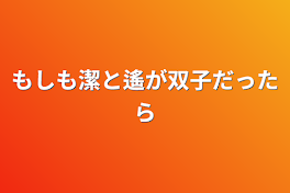 もしも潔と遙が双子だったら