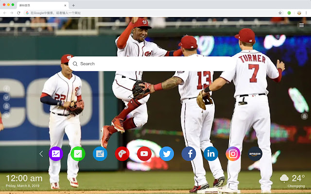 Washington Nationals New Tab