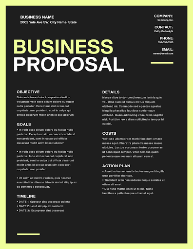 Free Business Plan Template - Customize with PicMonkey