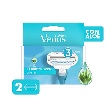 Repuestos de Afeitar Gillette Venus Essential Care Original x 2 und  