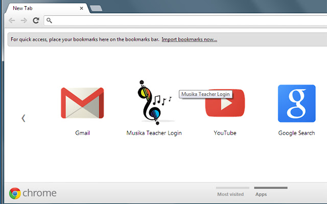 Musika Teacher Login chrome extension