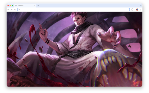Ryomen Sukuna Live Wallpaper - Jujutsu Kaisen Anime New Tab screenshot 1