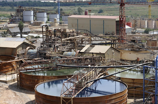 Mintails' gold plant and water tanks for treatment in Krugersdorp. Picture: FREDDY MAVUNDA