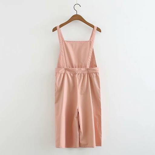 Title 3, Embroidered Schoolgirl Bib Wide Leg Pants for c...