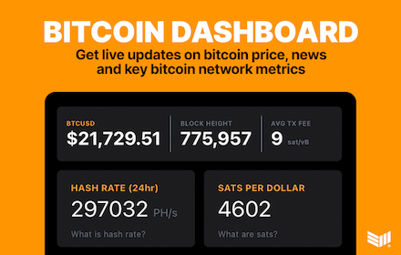 Bitcoin Dashboard small promo image