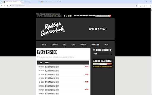 Redbar Remembers