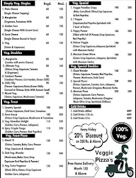 Veggie Pizzas menu 1