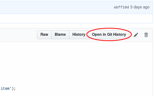 Git History Browser Extension Preview image 3