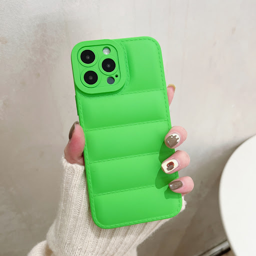 Title 5, Fashion solid color down jacket phone case, pro...