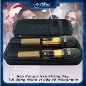 Hộp Túi Đựng Micro Loa Kéo Micro Không Dây Karaoke Loại 2 Mic Tiên Lơi Chất Lượng Bảo Vệ Micro Chống Va Đập