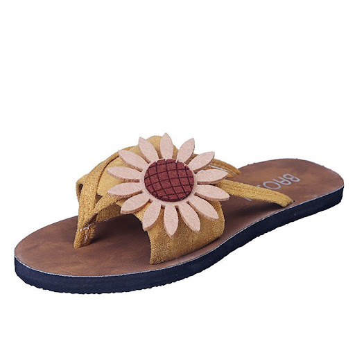 Title 2, Large Size Womens Flat Flip Flops Non Slip Flo...