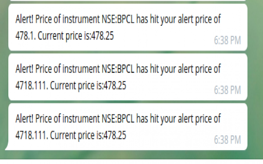 Kite Zerodha Alert Plugin