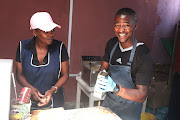 James Bonda and his mother Lungiswa.