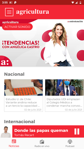 Screenshot Radio Agricultura