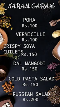 Naram Garam menu 1