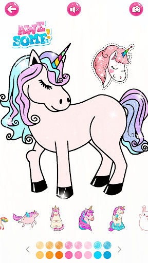 Surprise Dolls Unicorn Glitter Coloring Pages