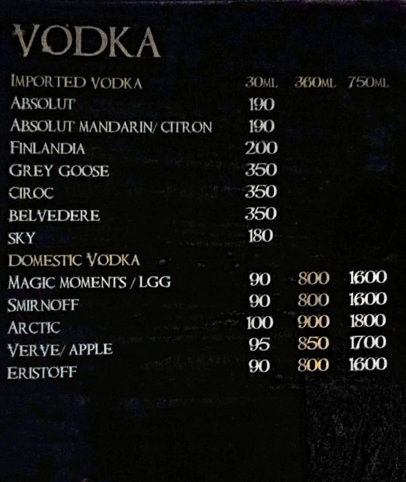 Mucchad Bhaijaan menu 