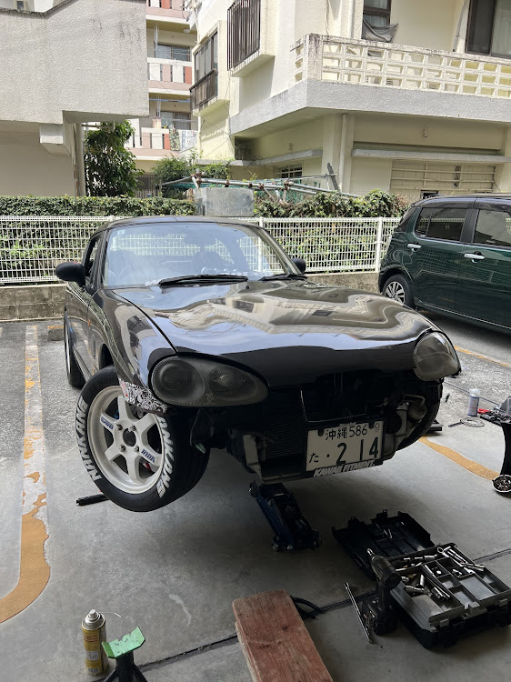カプチーノのタイヤ交換・沖縄に関するカスタム事例の投稿画像1枚目
