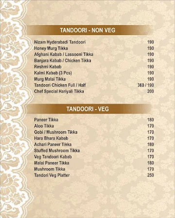 Al Fazal Biryani House menu 