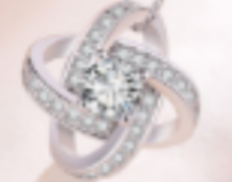 Whitegold pendant