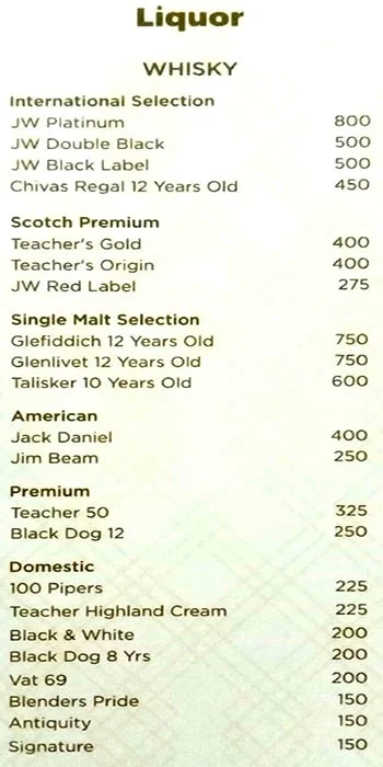 Scotchman menu 