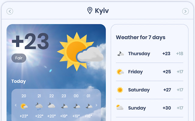 Get Weather Now chrome extension