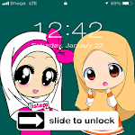 Cover Image of Download Kartun Muslimah LockScreen HD 2.0 APK