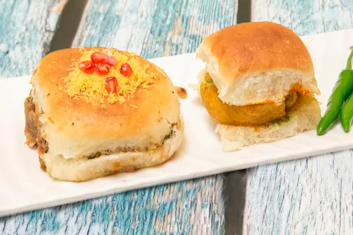 Vada Pav (1) With Dabeli (1) Combo