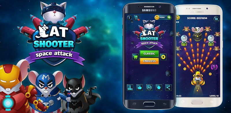 Cat Invaders -  Galaxy Attack Space Shooter