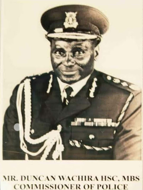 Former Police Commissioner Duncan Wachira ./courtesy