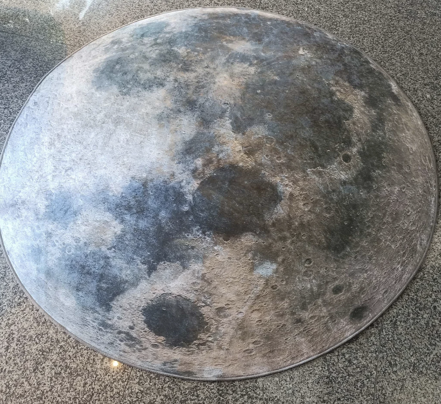 full moon rug for space bedroom 