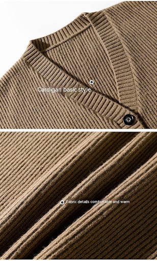 Title 7, Mens Fashion Loose Chic Knitted Jacket for ult...