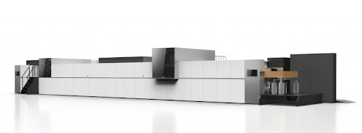 Canon announces development of sheetfed single-pass digital corrugated press. (Rendering for illustration only. Subject to change without prior notice.)