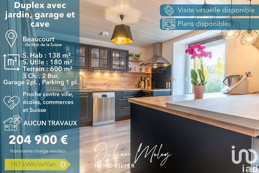 Vente duplex 7 pièces 138 m² à Beaucourt (90500), 204 900 €