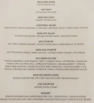 Splendour menu 1