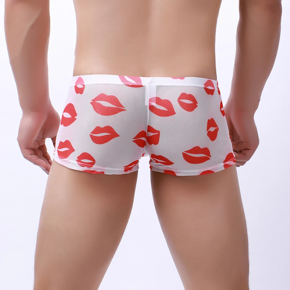 Boxer homme en maille, nouveau et fin. Translucide, séchage rapide, taille basse. Idéal pour les jeunes, slips confortables.