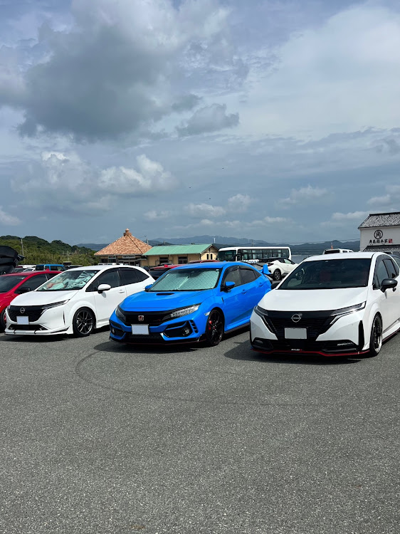 ノート オーラの角島オフ会・9月もよろしくお願いします・👍️いいね&コメント&フォローありがとうございます。😄😄に関するカスタム事例の投稿画像1枚目