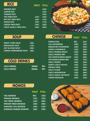 Divine Dosa menu 