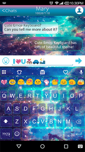 Mystical Starry Sky Keyboard