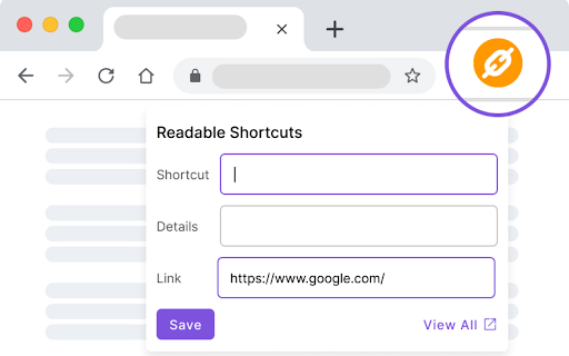 Readable Shortcuts