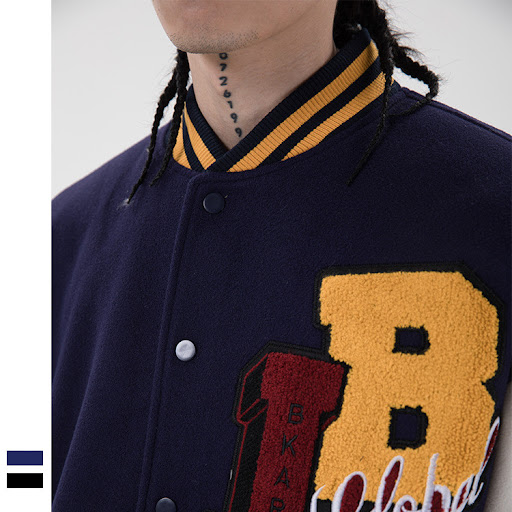 Title 2, Meichao Campus Winter Thin Jacket Retro Letter ...