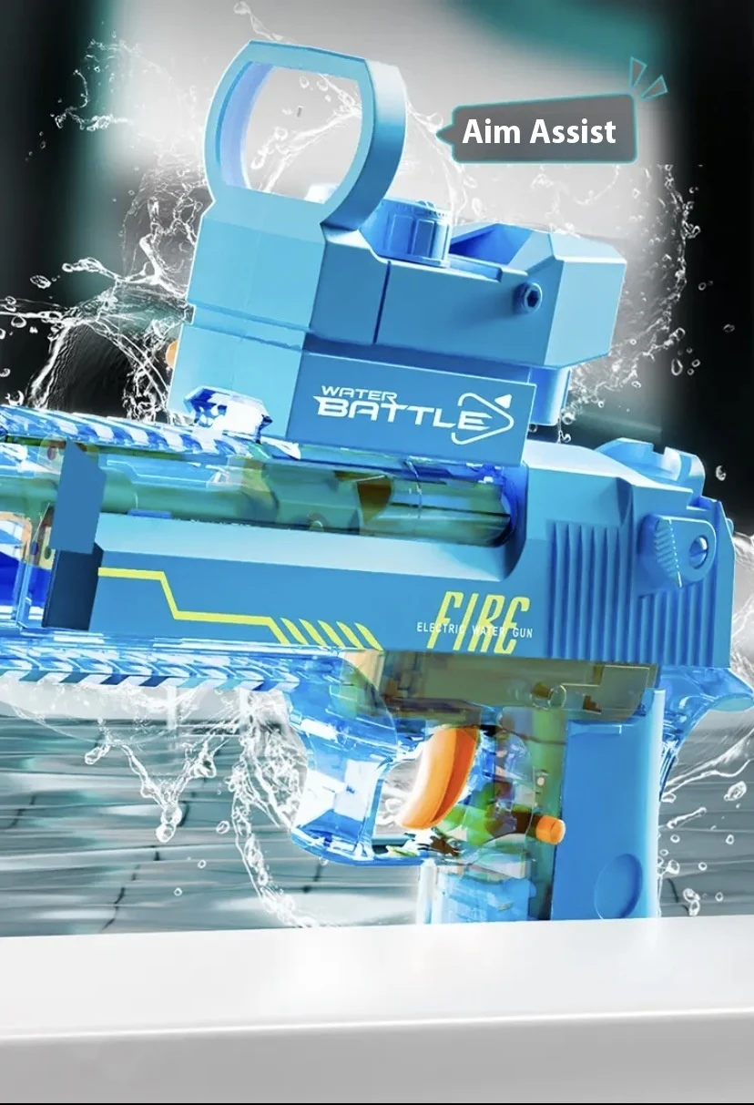 Title 14, New Fire Light Effect Electric Water Gun, the u...