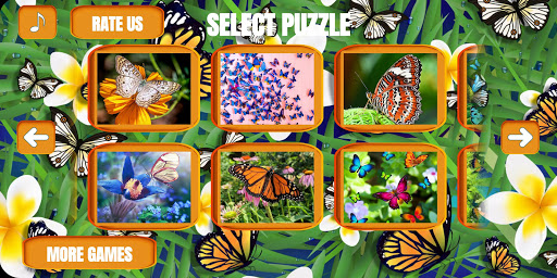 Butterfly jigsaw puzzle