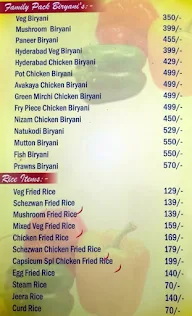 Capsicum Family Restaurant menu 1