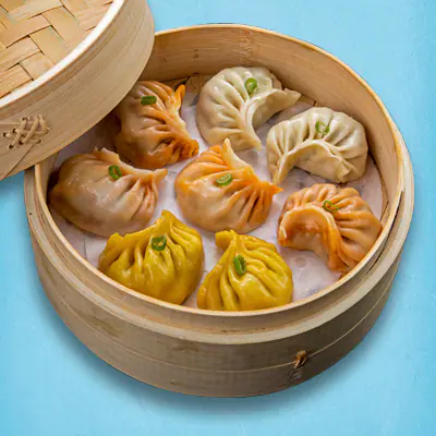 Chicken Assorted Momos Platter (12 Pcs)