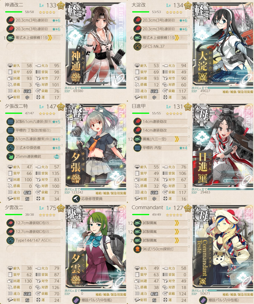 艦これ 6 3 グアノ環礁沖海域 の攻略編成例 艦これ 艦隊これくしょん 攻略サイト 神ゲー攻略