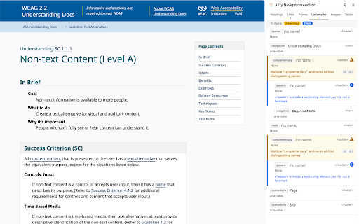 A11y Navigation Auditor - WCAG Web Accessibility Structure Audit & AI screenshot 3