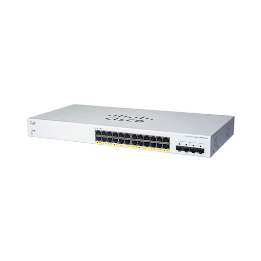 Thiết bị mạng/ Switch Cisco CBS220 Smart 24-port GE, PoE, 4x1G SFP - CBS220-24P-4G-EU